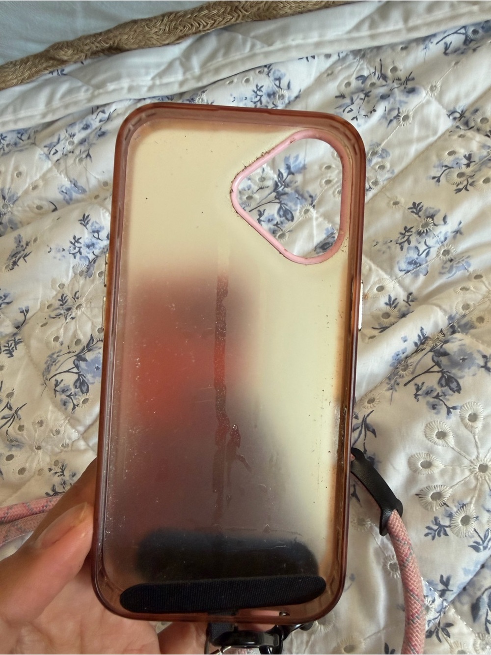 Pink Patterned Designer Phone 16 Case - Picture 4 of 5